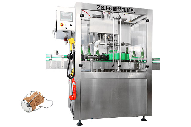 Glass Bottle Beer Filling Line steel wire binding machine