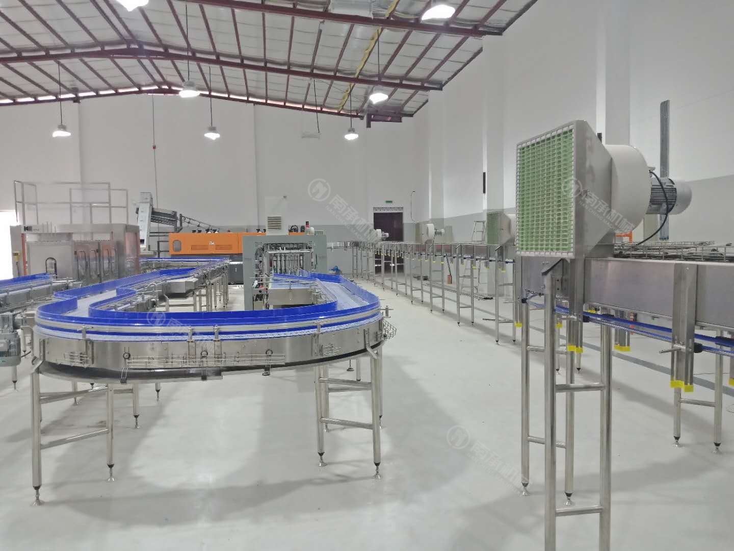 Water filling machine line