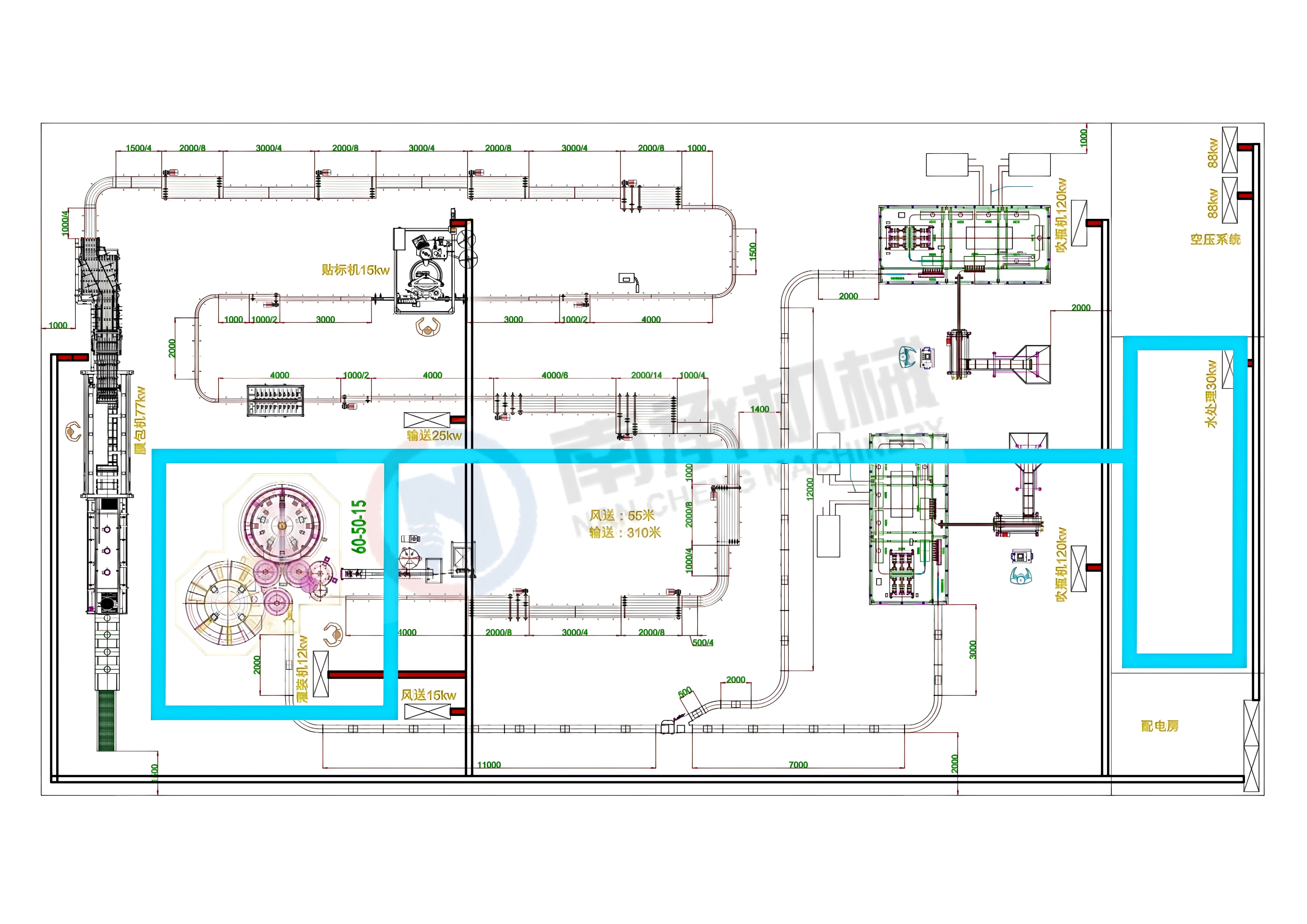turnkey water bottling line-2000bph water filling machne line(1)