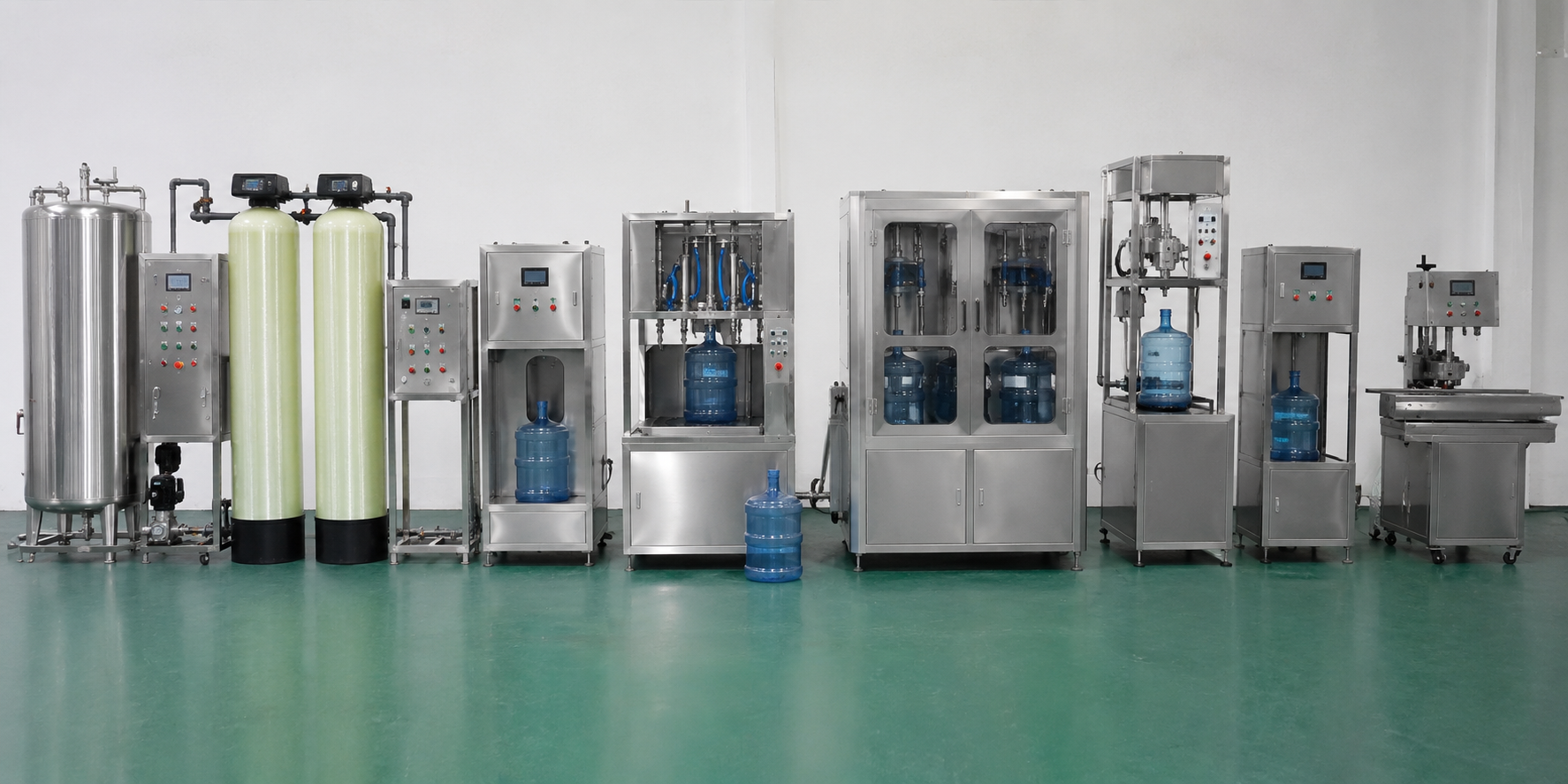 Semi-Automatic 5 Gallon Water Production Line