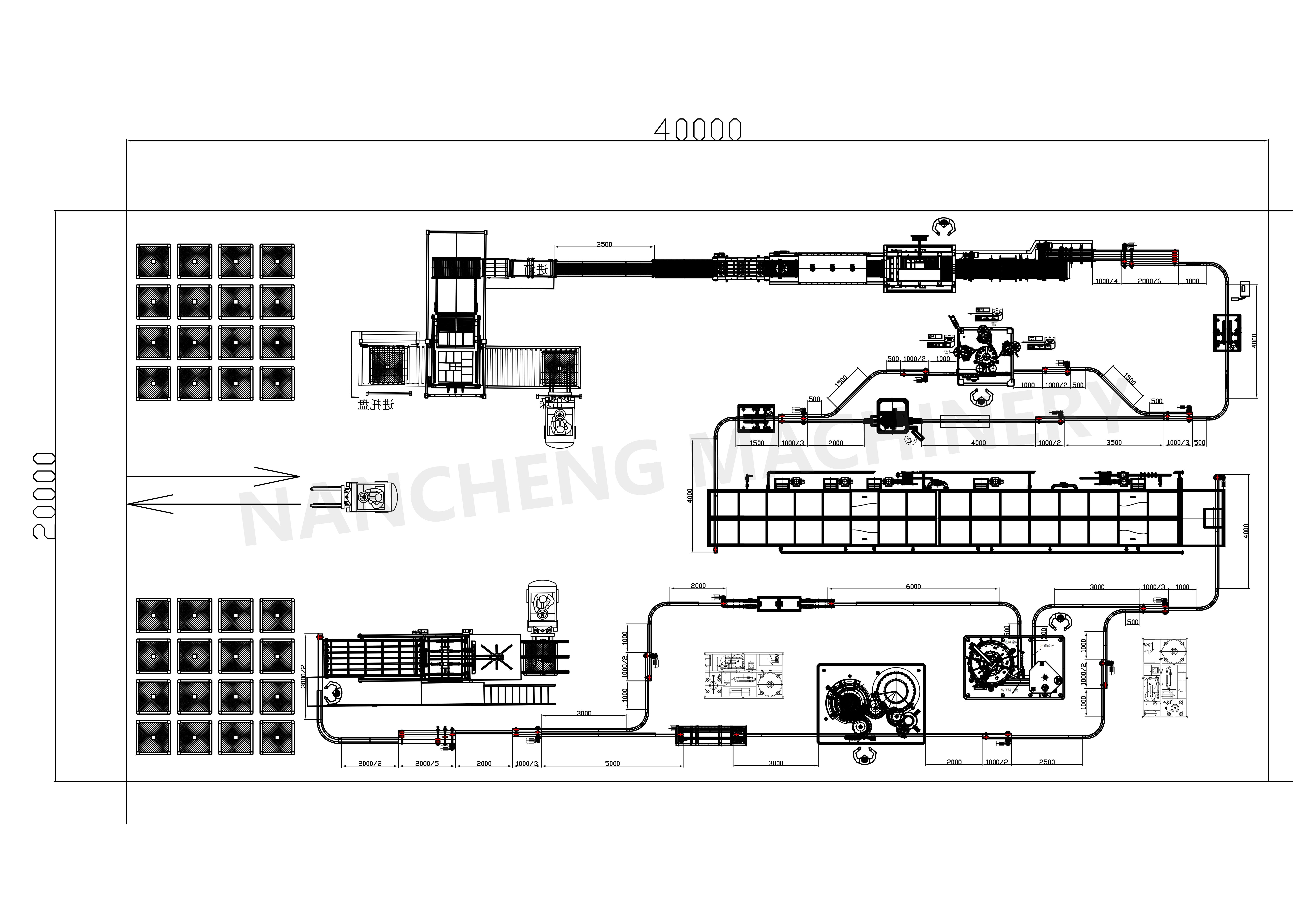 Carbonated beverage production line layout