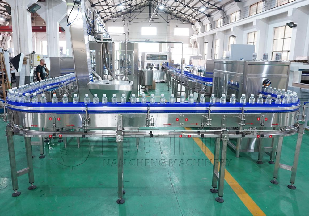 Conveyor System for Carbonated Beverage Filling Line