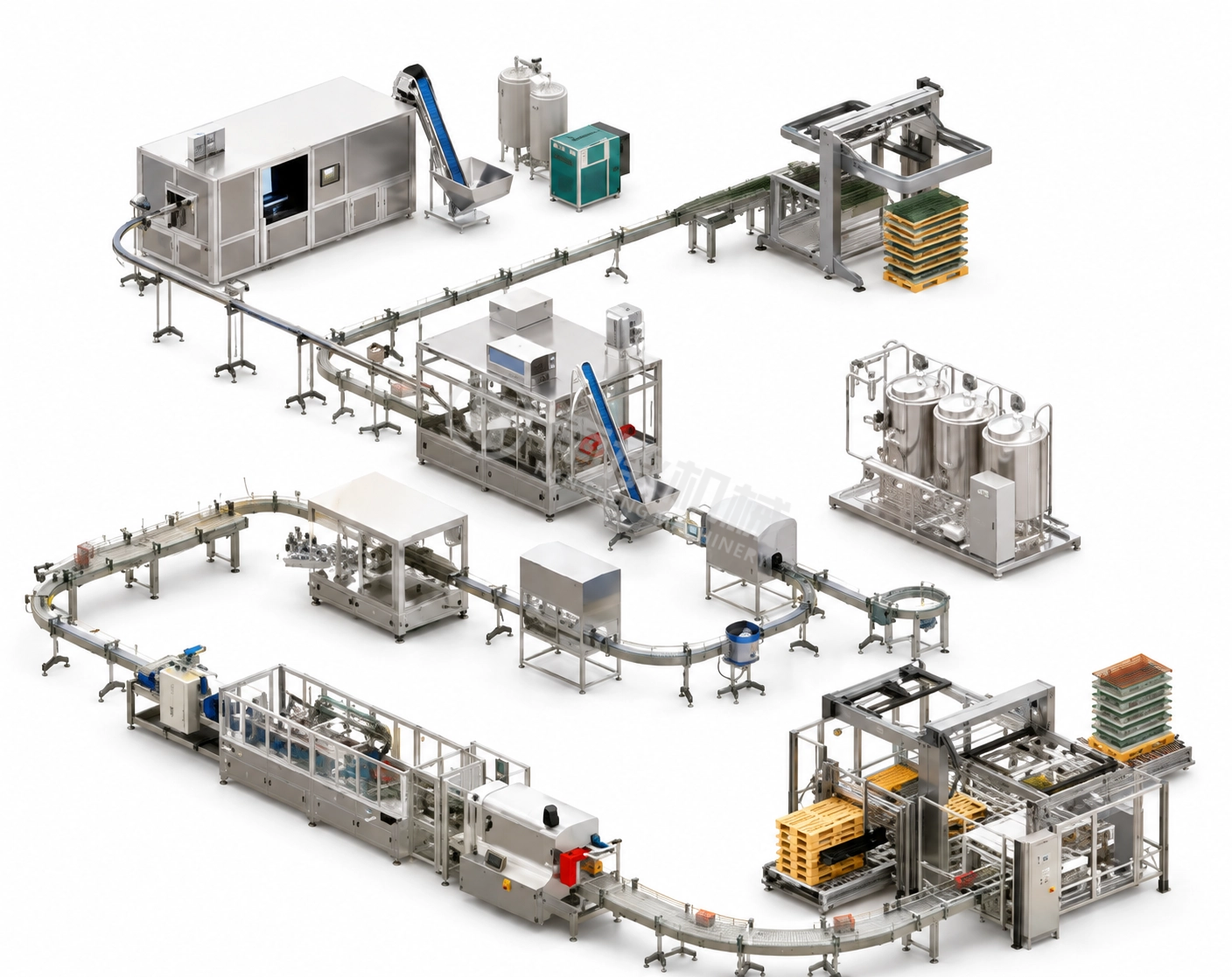 Automatic Purified Water Bottling Plant